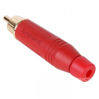 Amphenol Audio ACPR-RED Connecteur RCA Plaqué Or Ø 8.5mm