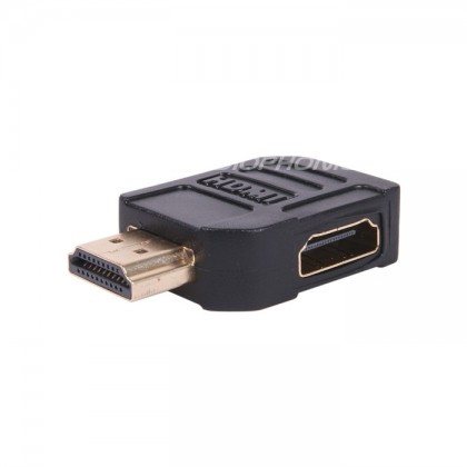 Adaptateur HDMI coudé 90° plat - Male Femelle