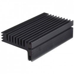 Radiateur dissipateur thermique anodisé Noir 94x55x28mm