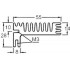 Radiateur dissipateur thermique anodisé Noir 94x55x28mm