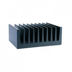 Heat Sink Aluminium Black 100x75x40mm