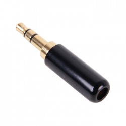 Connecteur Jack 3.5mm Stéréo Plaqué Or 24k Ø 4mm (Unité)