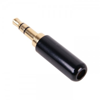 Jack 3.5mm Plug Stereo Gold plated 24K Ø 4mm (Unité)