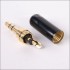 Connecteur Jack 3.5mm Stéréo Plaqué Or 24k Ø4mm (Unité)