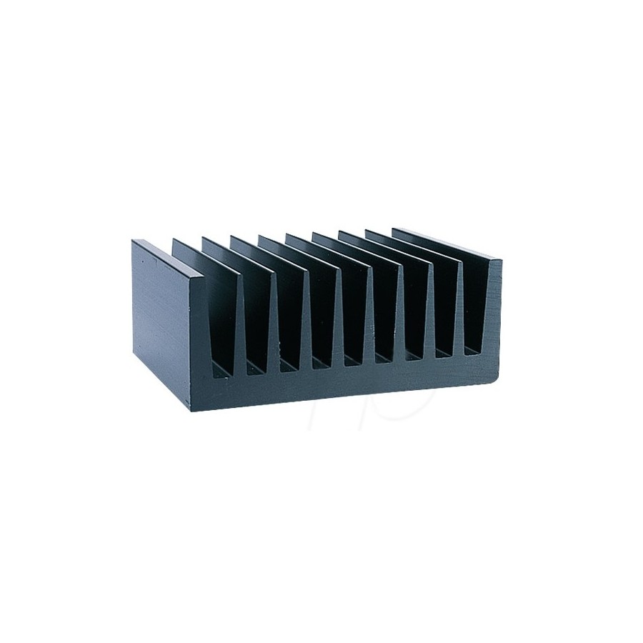 Audiophonics - Radiateur Dissipateur Thermique Adhésif Aluminium 20x20x10mm  Noir