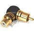 Viablue RCA XS Adapter angled S (the pair)