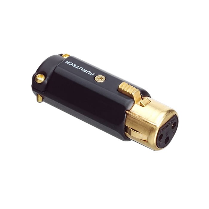 FURUTECH FP-602F (G) Connecteur XLR Femelle 3 Pôles Plaqué Or Ø12mm (Unité)