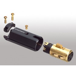 FURUTECH FP-602F (G) Fiche XLR Femelle Plaqué Or Ø 12mm (Unité)