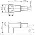 SCHURTER 4300-06 IEC C13 3x 2.5mm² 90° Ø13mm