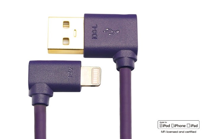 FURUTECH ADL ID8-L Connecteur coudé Apple lightning vers USB A 10cm