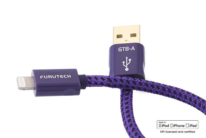 FURUTECH ADL GT8-A Apple lightning plug to USB A 10cm