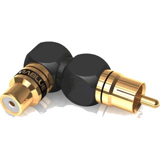 Viablue RCA XS Adapter angled XL (pair)