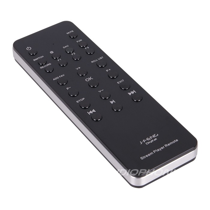 JF Digital Télécommande Aluminium noire pour Lecteur audio numérique