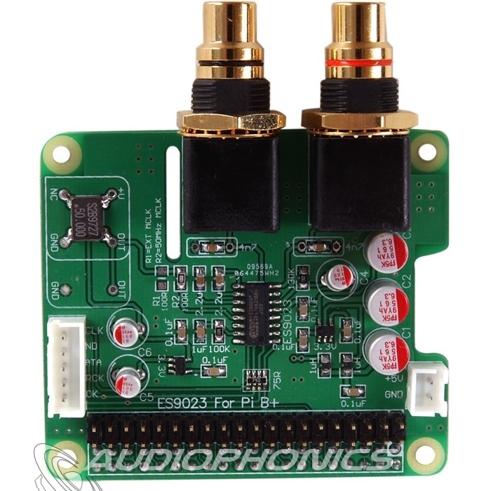 AUDIOPHONICS I-Sabre DAC ES9023 Raspberry Pi A+ B+ 2.0 / I2S