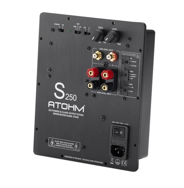 Atohm S250 Ice Power Amplifier Module Class D Subwoofer Audiophonics - Diy Subwoofer Amp Kit