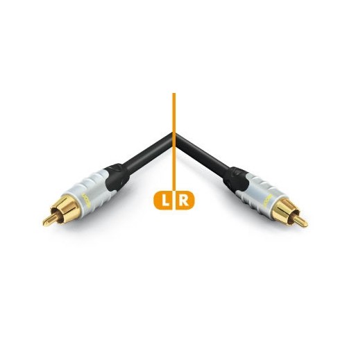 HICON Ambience Series Câble Coaxial SPDIF OFC Plaqué Or 24K 1.5m