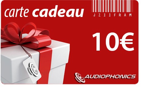 Carte Cadeau AUDIOPHONICS - 10€