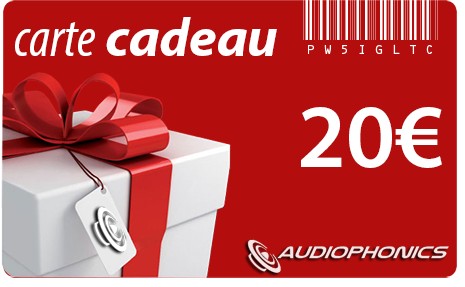 Carte Cadeau AUDIOPHONICS - 20€