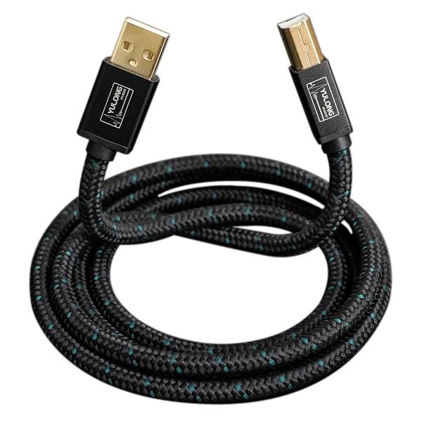 YULONG CU2 USB-A to USB-B Cable OFC Copper Silver plated 1.2m