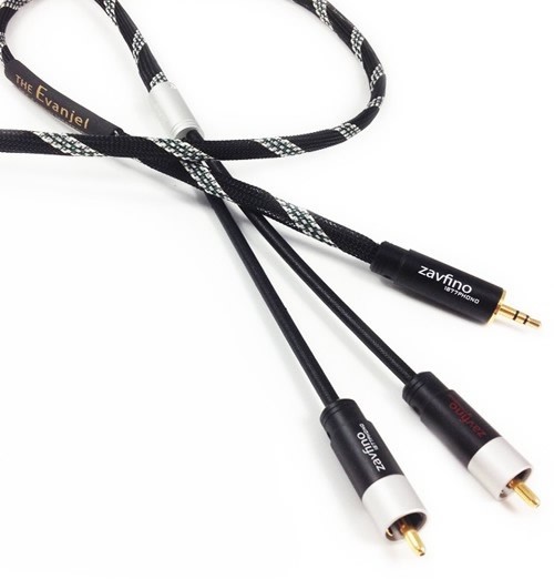 Audiophonics - CYK Interconnect cable Jack 3.5mm - Cinch / RCA OFC 24K 0.75m