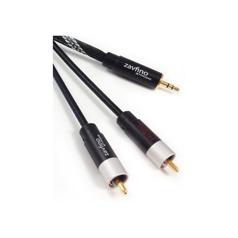 Audiophonics - CYK Interconnect cable Jack 3.5mm - Cinch / RCA OFC 24K 0.75m