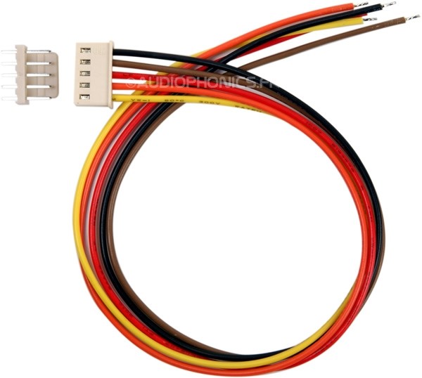 PCB connector with cord and socket Male 5-way (unit)