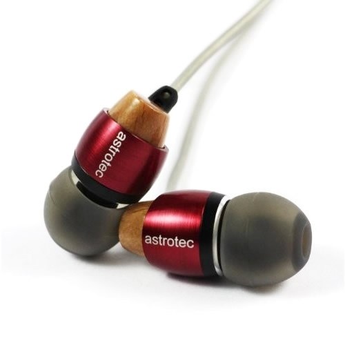 ASTROTEC AM-800 Casque audio intra-auriculaires Haute fidélité rouge