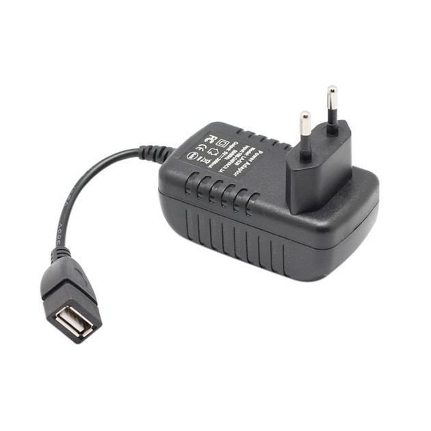 AC/DC Switching Adapter Charger USB-A 5V 3A DC Audiophonics