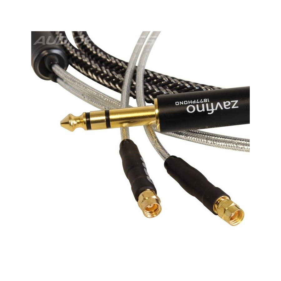 Rallonge Jack 6.35mm Mâle vers Femelle spiralé torsadé 5m - Audiophonics