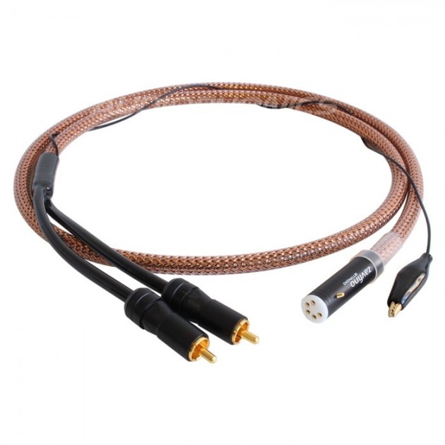 Audiophonics - 1877PHONO COVE-ST Câble RCA vers DIN OFHC pour platine  vinyle 1.2m