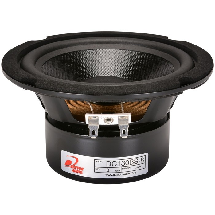 DAYTON AUDIO DC130BS-8 Classic Haut-Parleur de Grave Blindé 30W 8 Ohm 89dB 55Hz - 4000Hz Ø13.3