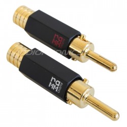 Ramm AUDIO Banana plug Gold plated Tellurium Copper Ø 8mm (La paire)