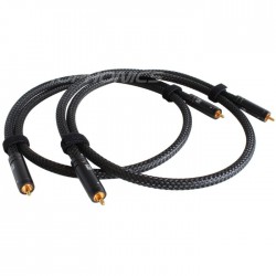 RAMM AUDIO ELITE 7 Gold plated OCCRCA Cable (Pair) 1m