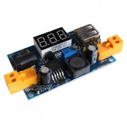 Step Down Adjustable Power Supply Module LM2596 with LED voltmeter