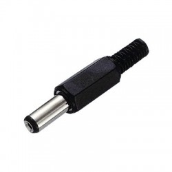 Male Jack DC 5.5 / 2.5mm Connector with tube