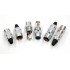 OYAIDE FOCUS 1 Silver / Rhodium Plated 3 Way Male / Female XLR Connectors Ø12mm (Set x4)