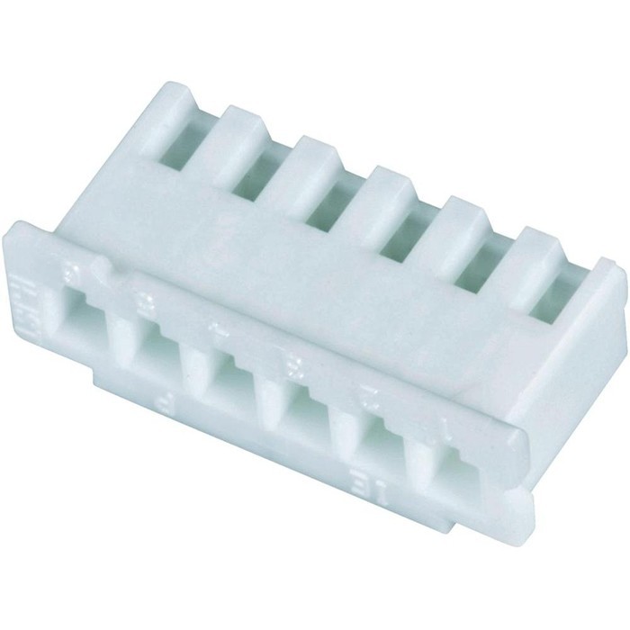 Boîtier XH 2.54mm Femelle 6 Voies Blanc (Unité)