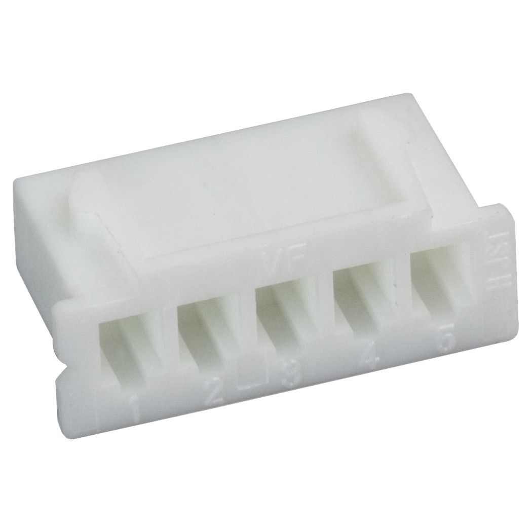 XH 2.54mm Female Casing 5 Channels White (Unit)