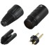 NEUTRIK NC3MX-B 3 Way Male XLR Connector Ø8mm (Unit)