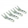 OYAIDE SPSL Silver & Platine plated spades (Set x4)