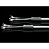 OYAIDE SPSL Silver & Platine plated spades Ø4mm (Set x4)