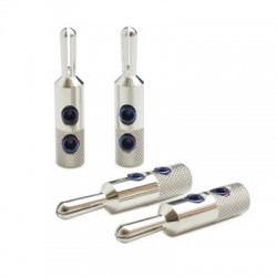 OYAIDE SRBN Silver & Rhodium plated banana plug (Set x4)