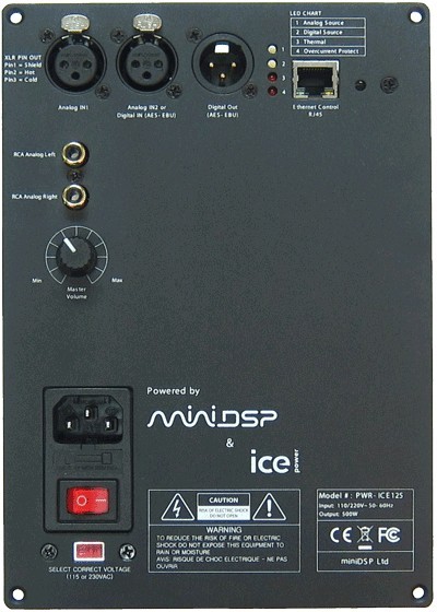 MiniDSP PWR-ICE125 Module amplificateur ASX2 450W / 4 Ohm DSP