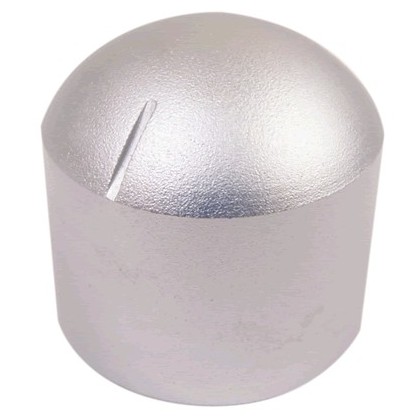 Bouton Aluminium Axe Méplat Style Dôme 29×30mm Ø6mm