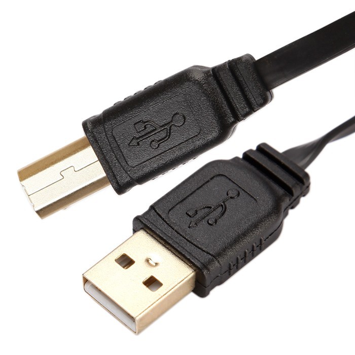 CYK flat Cable USB A - USB B 2.0 Gold plated 24K 1.5m