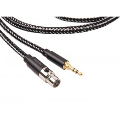 1877 PHONO Zavfino Cali Black Headphone Cable Jack 3.5mm / Mini XLR 2.0m