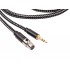 1877PHONO CALI BLACK 3.5-MINI XLR Headphone Cable Jack 3.5mm / Mini XLR 3m