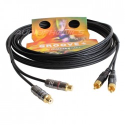 SOMMERCABLE ONYX RCA Cable male / female OFC 2x0.25mm² 5m