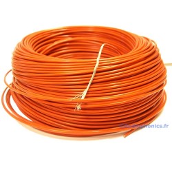 Câble Cuivre/Argent Isolé PTFE 1.23mm² (Rouge)