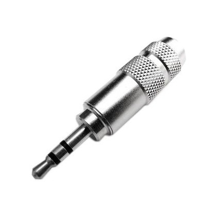 OYAIDE P-2.5SR Jack Plug 2.5mm Stereo 3 pin Silver & Rhodium plated Ø 4mm